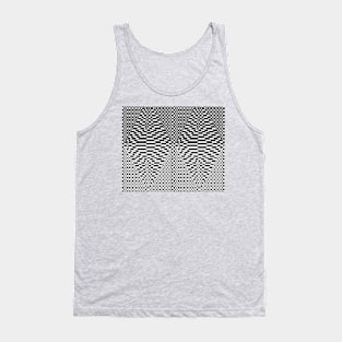 Geometric black and white design Tank Top